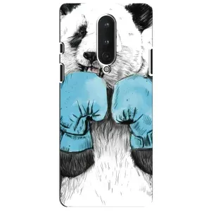 Чехол с рисунком «Панда боксер» для OnePlus 8