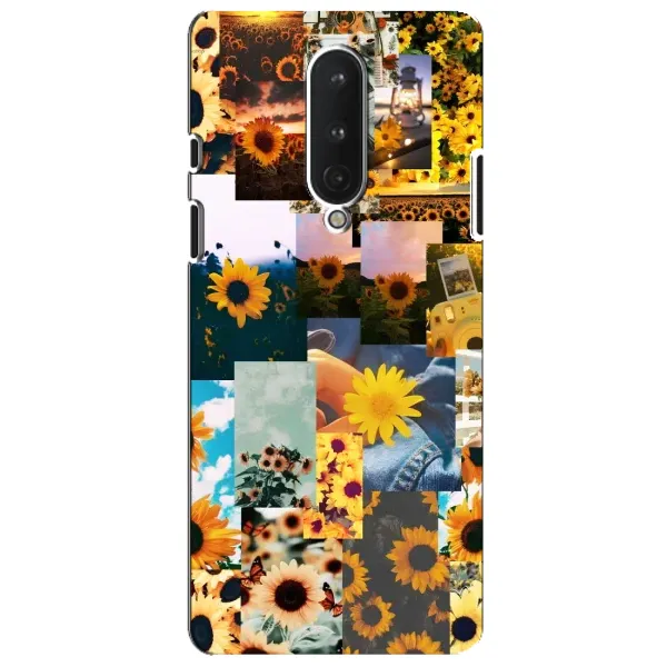 Чехол с рисунком «Подсолнуховый дизайн» для OnePlus 8 Чехол с рисунком «Подсолнуховый дизайн» для OnePlus 8