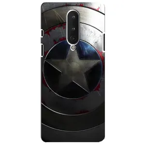 Чехол с Щитом Капитана Америки на OnePlus 8 (Ретро Щит Капитана)