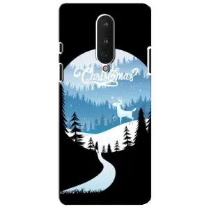 Силіконовий бампер на різдво для OnePlus 8 (Різдвяний Олень)