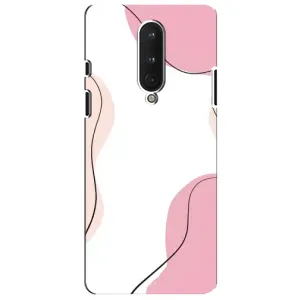 Чехол цветочный дизайн для OnePlus 8 (Розовый фон)
