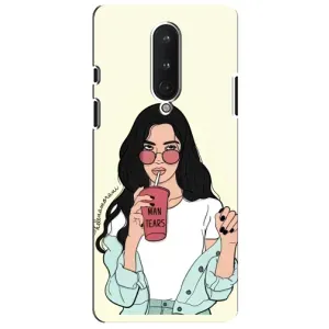 Силіконовый Чохол на OnePlus 8 з картинкой Модных девушек (З напоєм)