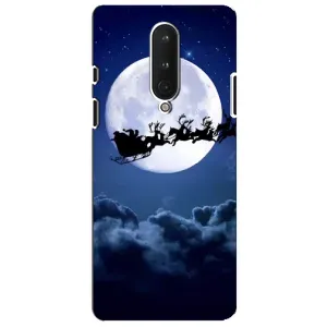 Чохол Санта Клаус для OnePlus 8 (Санта - місяць)