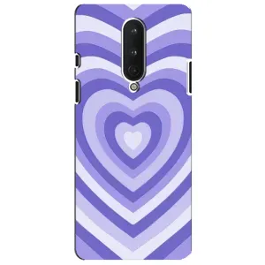 Чехлы с тематикой "Маленькие Сердечки" на OnePlus 8 (Сердце фиолет)