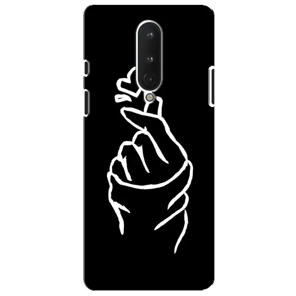 Чехол с рисунком «Сердце на черном» для OnePlus 8 Чехол с рисунком «Сердце на черном» для OnePlus 8