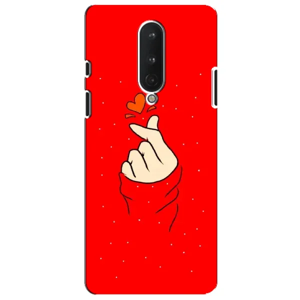 Чехол с рисунком «Сердце на красном» для OnePlus 8 Чехол с рисунком «Сердце на красном» для OnePlus 8