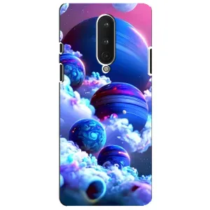 Чехлы КОСМОС для OnePlus 8 (Синие планеты)