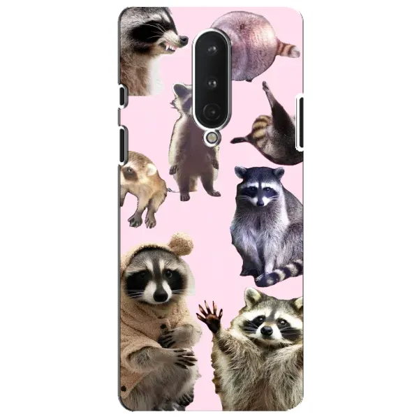 Чехол с рисунком «Смешные Еноты» для OnePlus 8 Чехол с рисунком «Смешные Еноты» для OnePlus 8