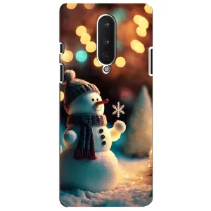Чохли на Новий Рік OnePlus 8 (Сніговик святковий)