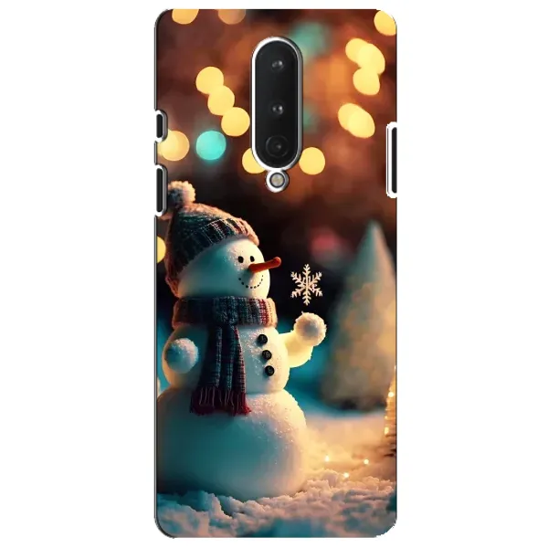 Чехол с рисунком «Снеговик праздничный» для OnePlus 8 Чехол с рисунком «Снеговик праздничный» для OnePlus 8