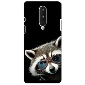 Силиконовый Чехол с Енотами на OnePlus 8 (Стильный Енот)