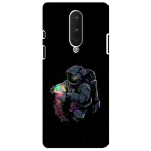Силиконовый Чехол с принтом "Космонавты" на OnePlus 8 (В руках земля)
