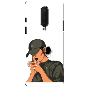 Силіконовый Чохол на OnePlus 8 з картинкой Модных девушек (У зеленому)