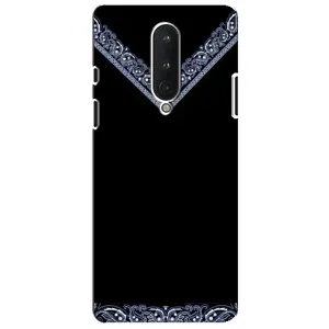 Силиконовый Чехол на OnePlus 8 (Воротник вышиванки)