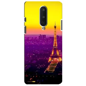 Чохол Ейфелева Вежа на OnePlus 8 (Яскрава башня)