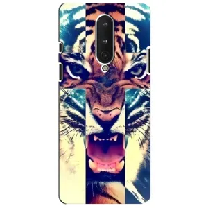 Чохли з зображенням різних тварин на OnePlus 8 (Яскравий Тигр)