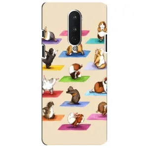 Чохол з Прикольним Принтом на OnePlus 8 (Йога свинок)