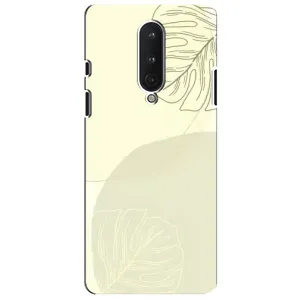 Чехол цветочный дизайн для OnePlus 8 (Зелёный фон)