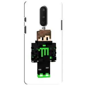 Чехлы для OnePlus 8 (Персонажи Майн Крафт) (Зеленый мальчик)