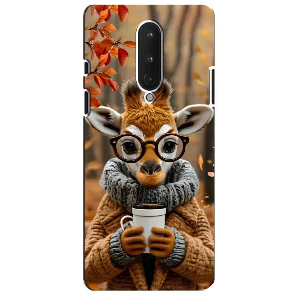 Чехол с рисунком «Жираф с кофе» для OnePlus 8 Чехол с рисунком «Жираф с кофе» для OnePlus 8