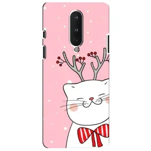 Чехол на тематику: Коты для OnePlus 8 (Зимний кот)