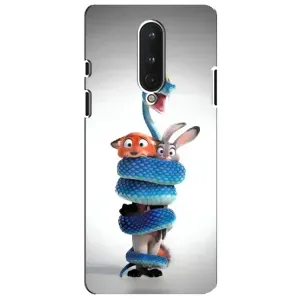 Силиконовый чехол с принтом Зоотрополіс для OnePlus 8 (Змея Зоо)