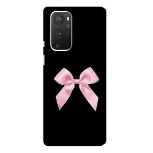 Чехол банты для OnePlus 9 Pro (Бант на черном)