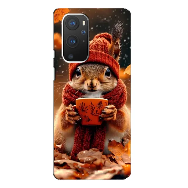 Чохол з малюнком «Білка з кавою» для OnePlus 9 Pro