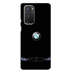 Силіконовий бампер з картинкою машини на OnePlus 9 Pro (Чорний BMW)