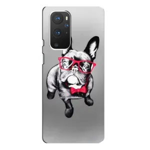 Чехол (ТПУ) Милые собачки для OnePlus 9 Pro (Бульдог в очках)