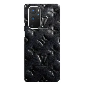 Текстурный Чехол Louis Vuitton для ВанПлас 9 Про (Черный ЛВ)