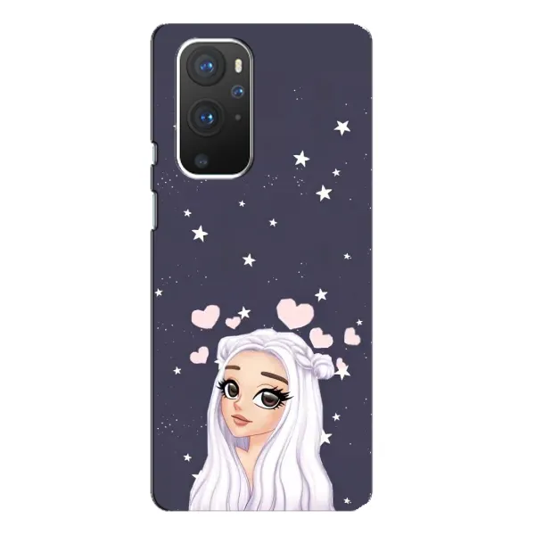 Чехол с рисунком «Девушка и сердечки» для OnePlus 9 Pro