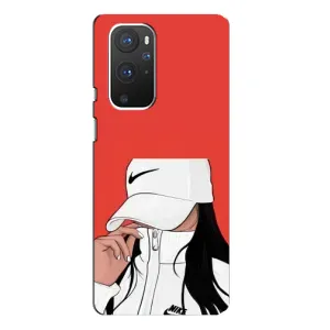 Силиконовый Чехол на OnePlus 9 Pro с картинкой Стильных Девушек (Девушка Nike)