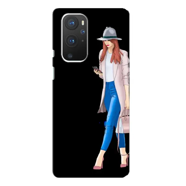 Чехол с рисунком «Девушка со смартфоном» для OnePlus 9 Pro Чехол с рисунком «Девушка со смартфоном» для OnePlus 9 Pro