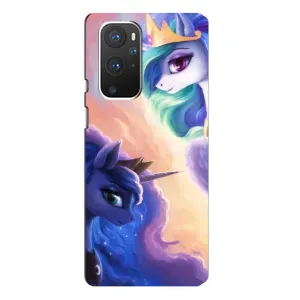 Чехол Unicorn на OnePlus 9 Pro (Единорожки на тучках)