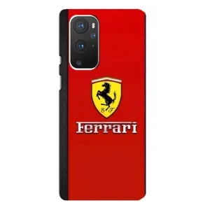 Силіконовий бампер з картинкою машини на OnePlus 9 Pro (Ferrari Logo)