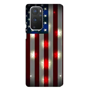 Чехол Флаг USA для OnePlus 9 Pro (Флаг США 2)