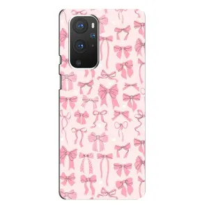 Чехол банты для OnePlus 9 Pro (Фон бантики)