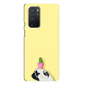 Бампер для OnePlus 9 Pro с картинкой "Песики" (Кактус на голове)