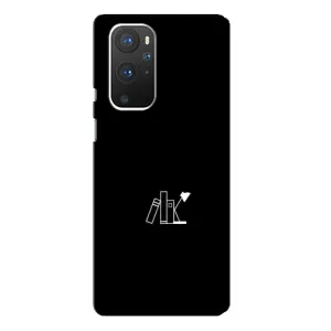 Чехол с картинками на черном фоне для OnePlus 9 Pro (Книжки)