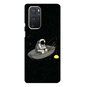 Силиконовый Чехол с принтом "Космонавты" на OnePlus 9 Pro (Космонавт на рыбалке)