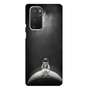 Силиконовый Чехол с принтом "Космонавты" на OnePlus 9 Pro (Космонавт романтик)