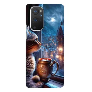 Чехлы на Новый Год OnePlus 9 Pro (Кот новогодний)