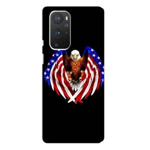Чехол Флаг USA для OnePlus 9 Pro (Крылья США)