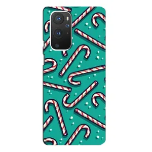 Силиконовый бампер на рождество для OnePlus 9 Pro (Леденцы)