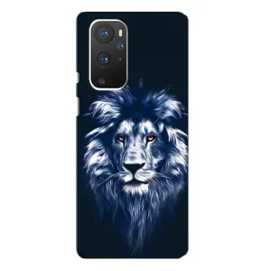 Чохол з картинкою на OnePlus 9 Pro (Лев – синій)