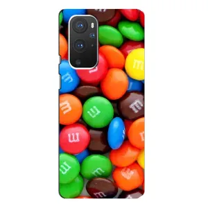 Чехол с изображением вкусной еды для OnePlus 9 Pro (Разноцветные M&M'S)