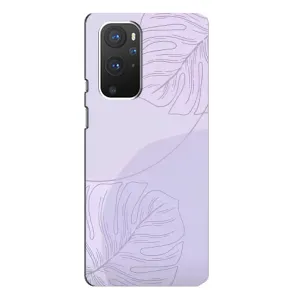 Чохол квітковий дизайн для OnePlus 9 Pro (Монстера фіолетова)