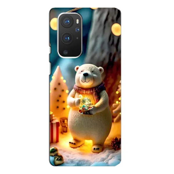 Чехол с рисунком «Новогодний ведмеженок» для OnePlus 9 Pro