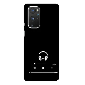 Чехол с картинками на черном фоне для OnePlus 9 Pro (Плеер)